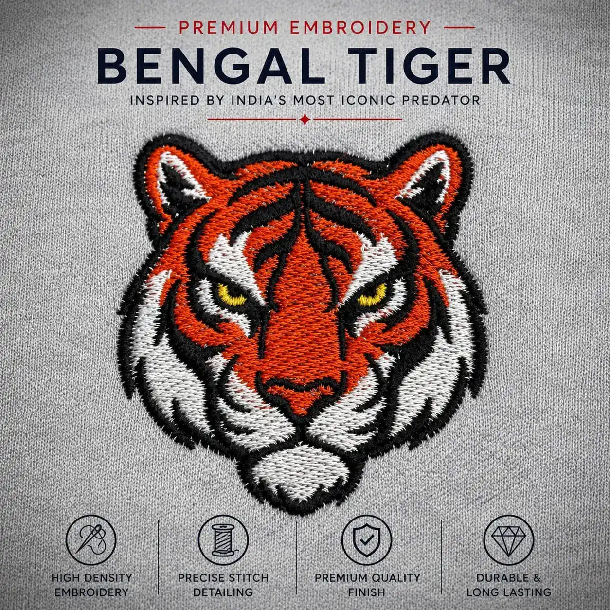 BENGAL TIGER ELITE POLO EMBROIDERY