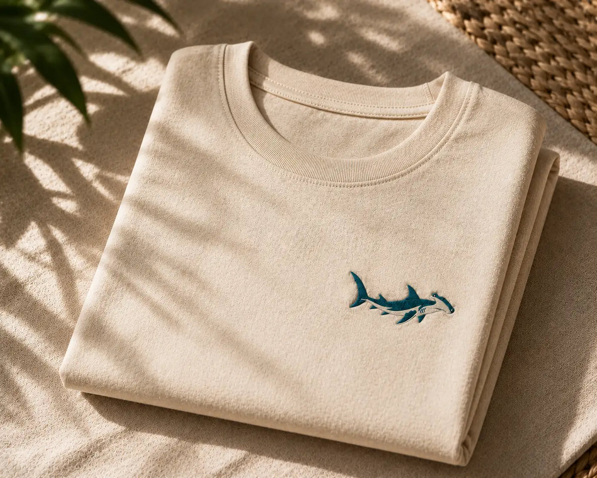 HAMMERHEAD SHARK | EMBROIDERED REGULAR FIT T-SHIRT