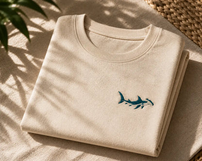 HAMMERHEAD SHARK | EMBROIDERED REGULAR FIT T-SHIRT