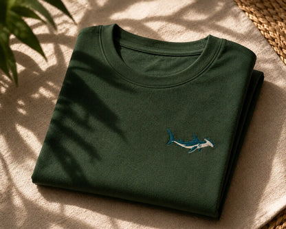 HAMMERHEAD SHARK | EMBROIDERED REGULAR FIT T-SHIRT