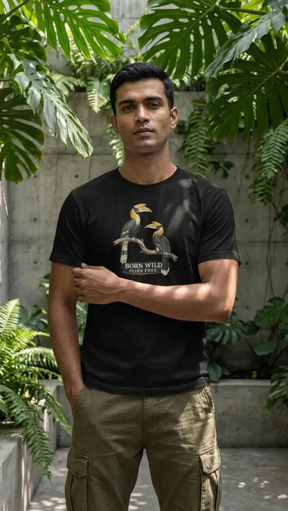 Born Wild Hornbill Regular Fit T-Shirt