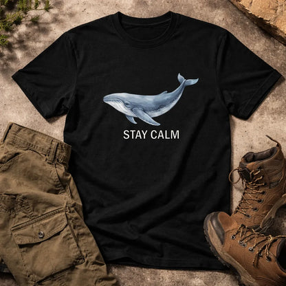 STAY CALM WHALE REGULAR FIT T-Shirt