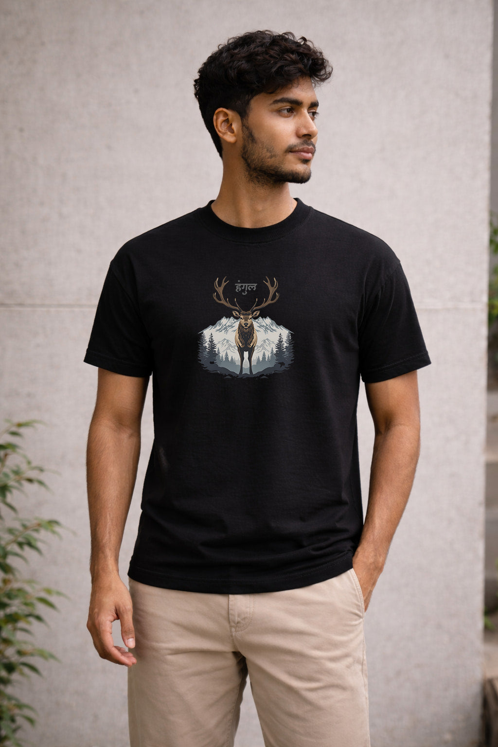 Kashmiri Hangul  Regular Fit T-Shirt