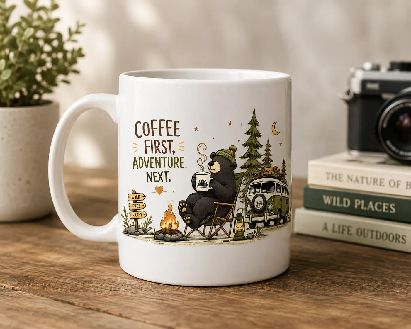 COFFEE FIRST ADVENTURE NEXT | PREMIUM CERAMIC MUG