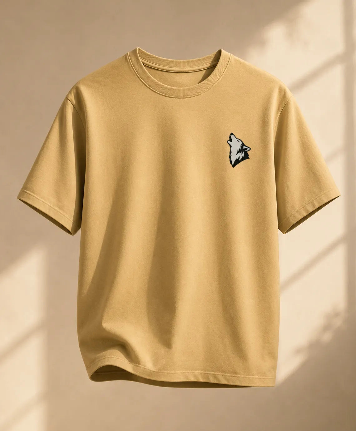 HOWLING WOLF | EMBROIDERED REGULAR FIT T-SHIRT