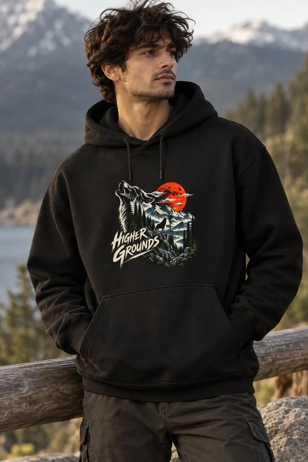 HIGHER GROUNDS WOLF | HEAVYWEIGHT UNISEX HOODIE