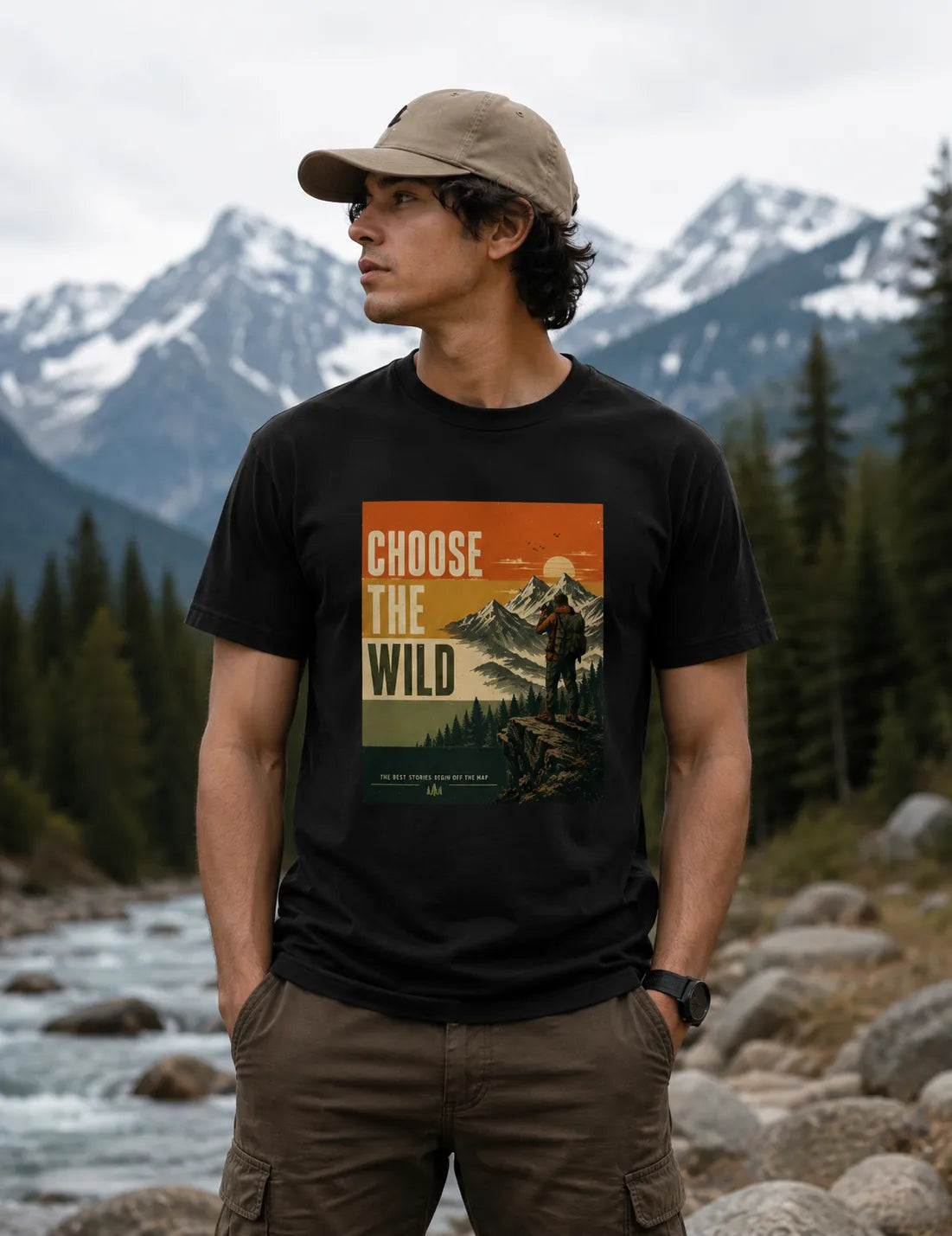 CHOOSE THE WILD  Regular Fit T-Shirt