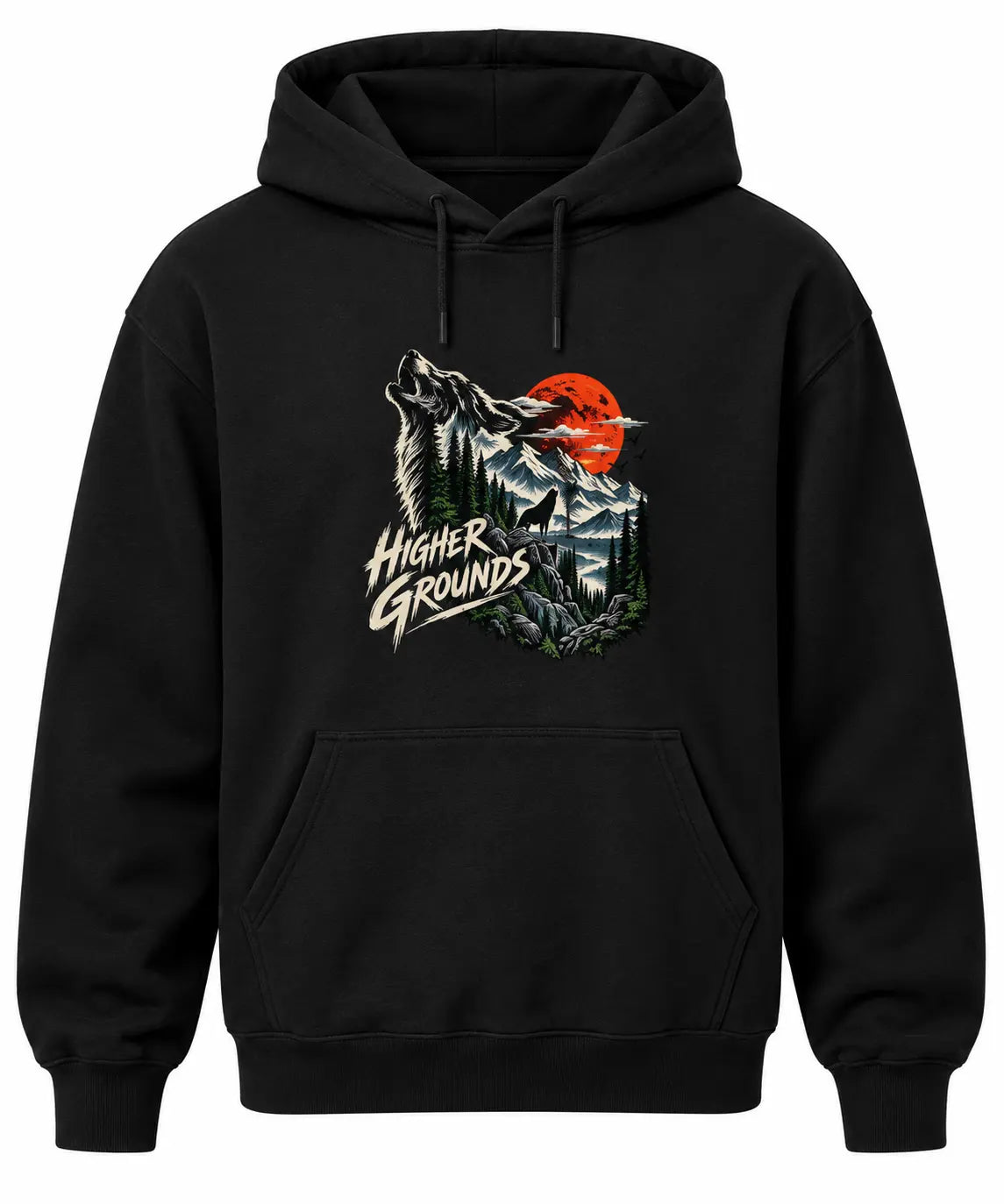 HIGHER GROUNDS WOLF | HEAVYWEIGHT UNISEX HOODIE