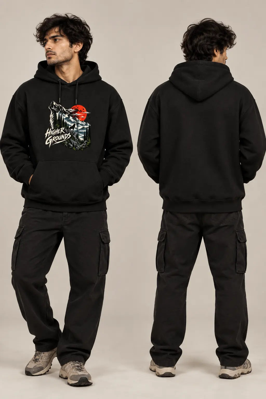 HIGHER GROUNDS WOLF | HEAVYWEIGHT UNISEX HOODIE