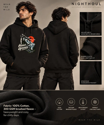 HIGHER GROUNDS WOLF | HEAVYWEIGHT UNISEX HOODIE