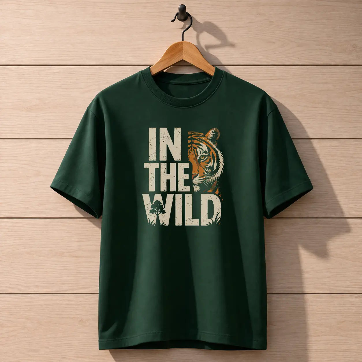 IN THE WILD TIGER Regular Fit T-Shirt
