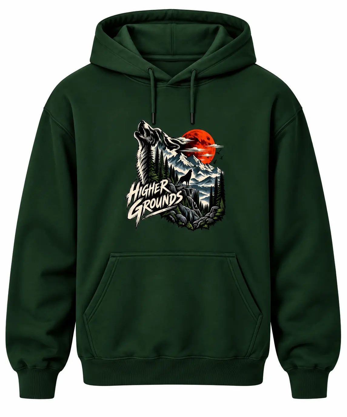 HIGHER GROUNDS WOLF | HEAVYWEIGHT UNISEX HOODIE