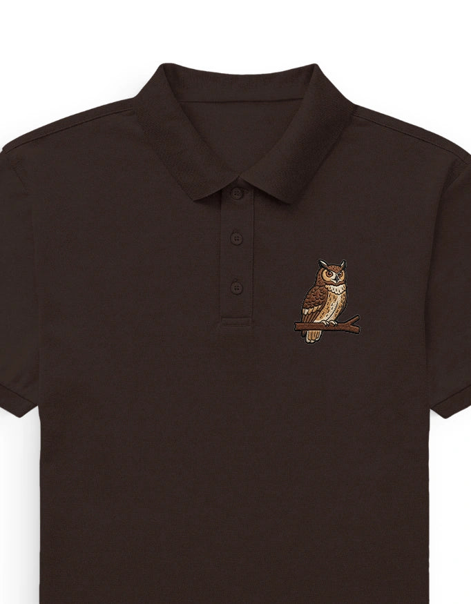 OWL ELITE POLO EMBROIDERY