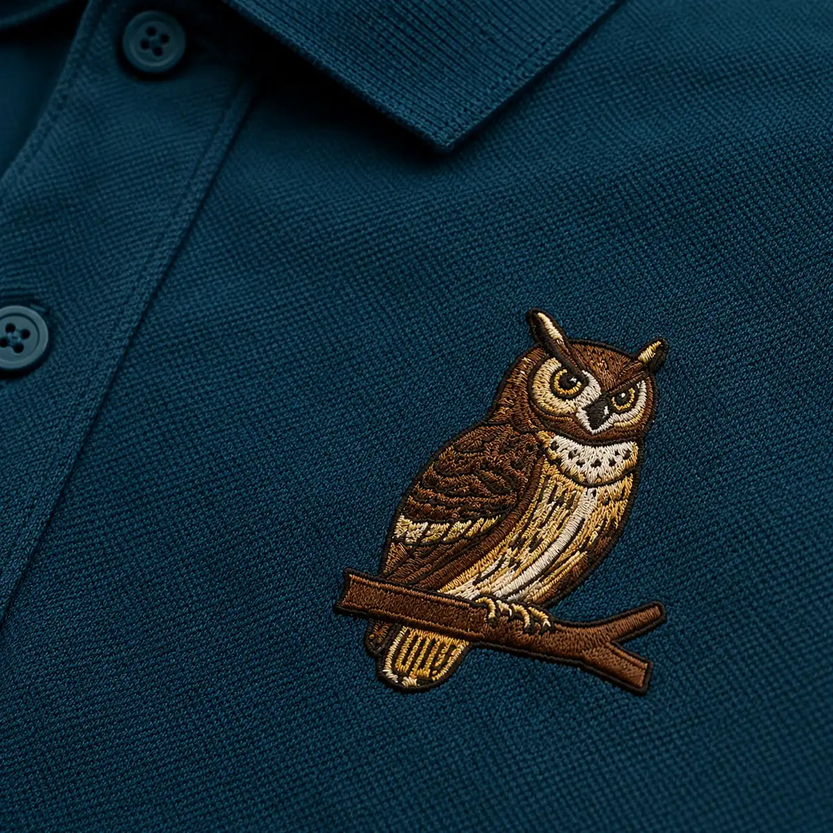 OWL ELITE POLO EMBROIDERY