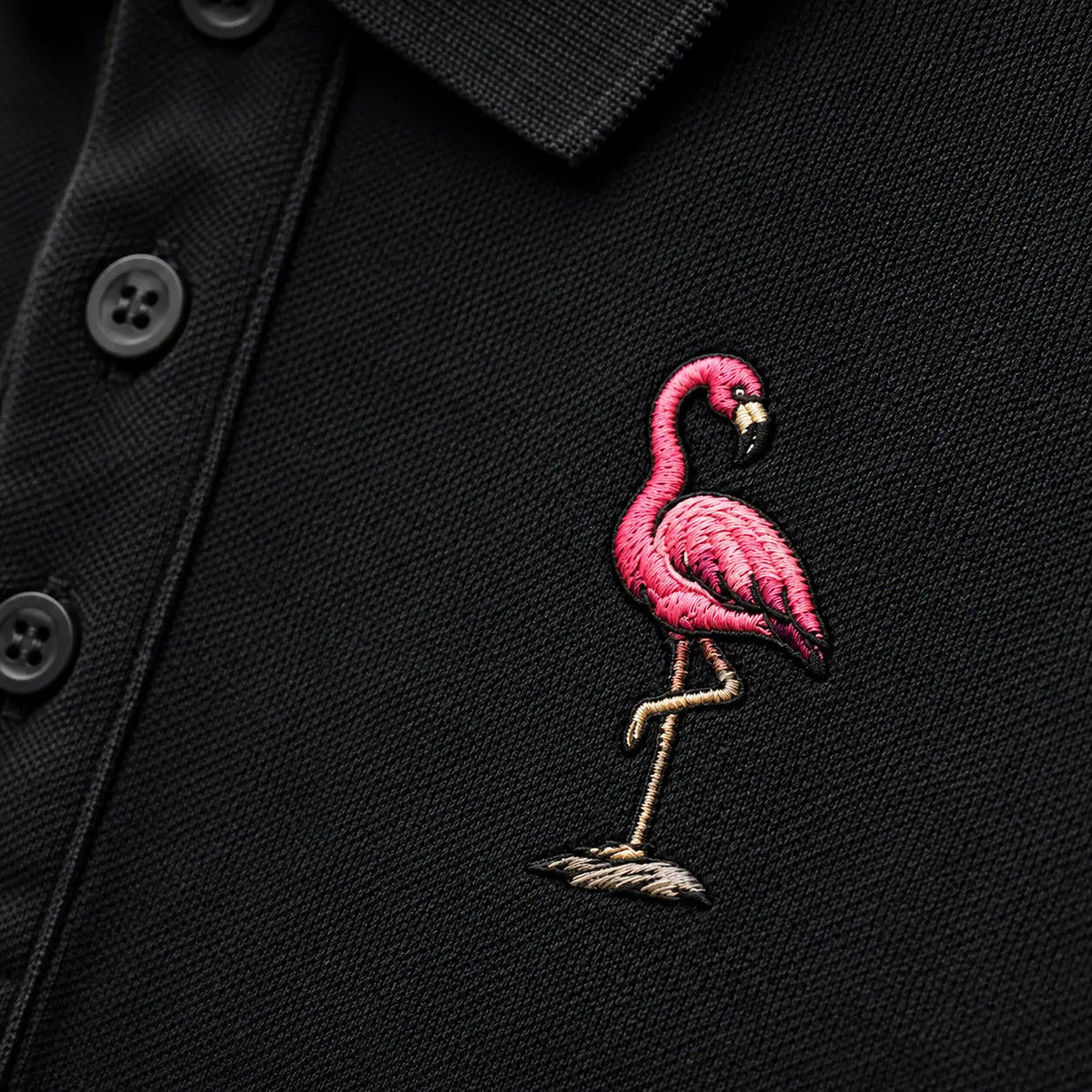 FLAMINGO ELITE POLO EMBROIDERY