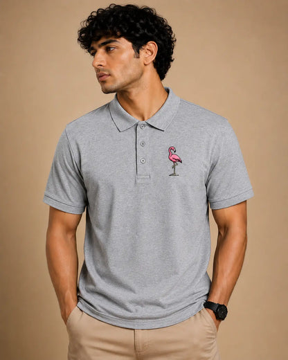 FLAMINGO ELITE POLO EMBROIDERY