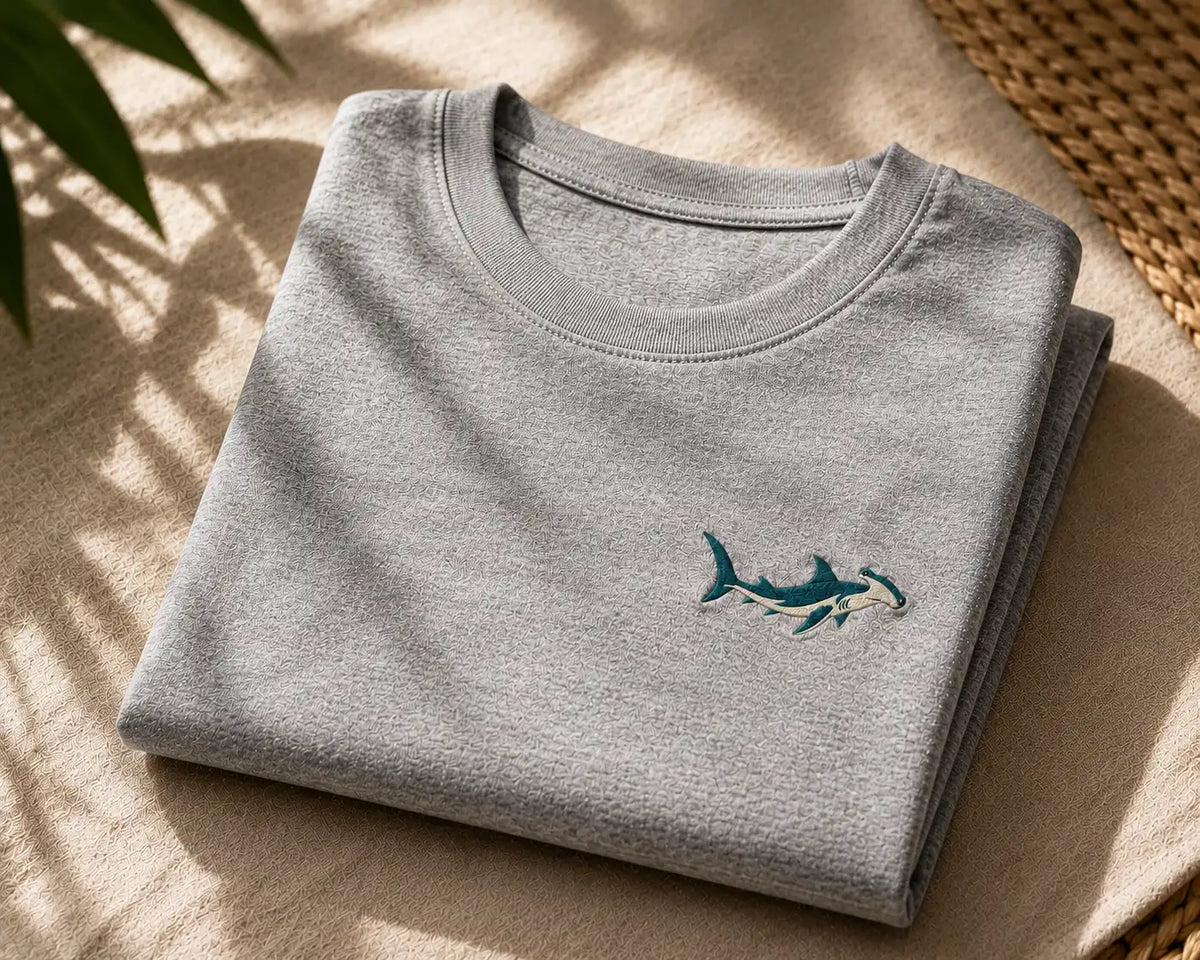 HAMMERHEAD SHARK | EMBROIDERED REGULAR FIT T-SHIRT