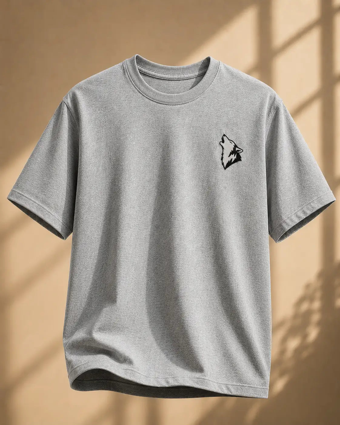 HOWLING WOLF | EMBROIDERED REGULAR FIT T-SHIRT