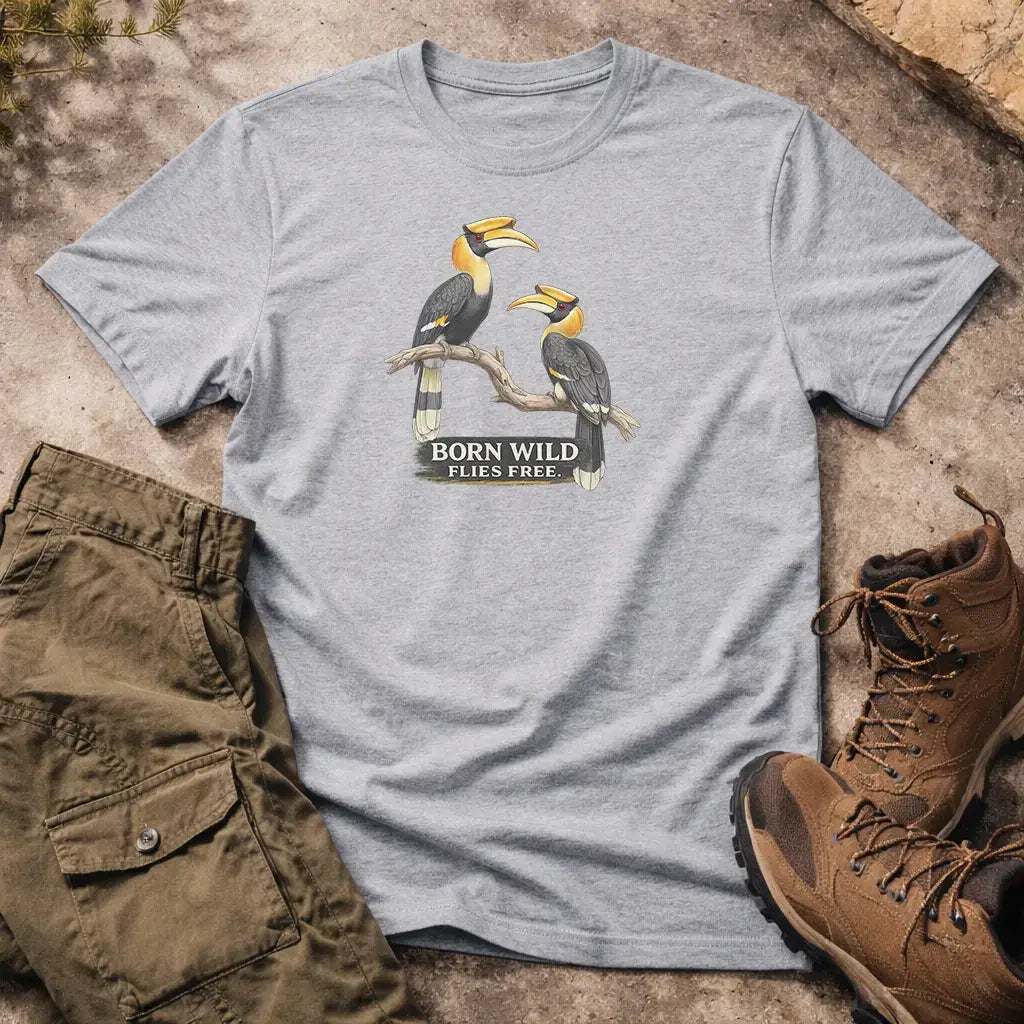 Born Wild Hornbill Regular Fit T-Shirt