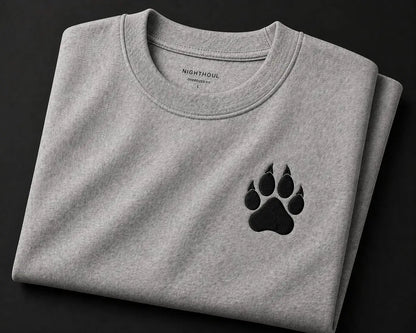 TIGER PAW  EMBROIDERY OVERSIZED T-Shirt