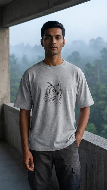 OWL SKETCH OVERSIZED Tshirt