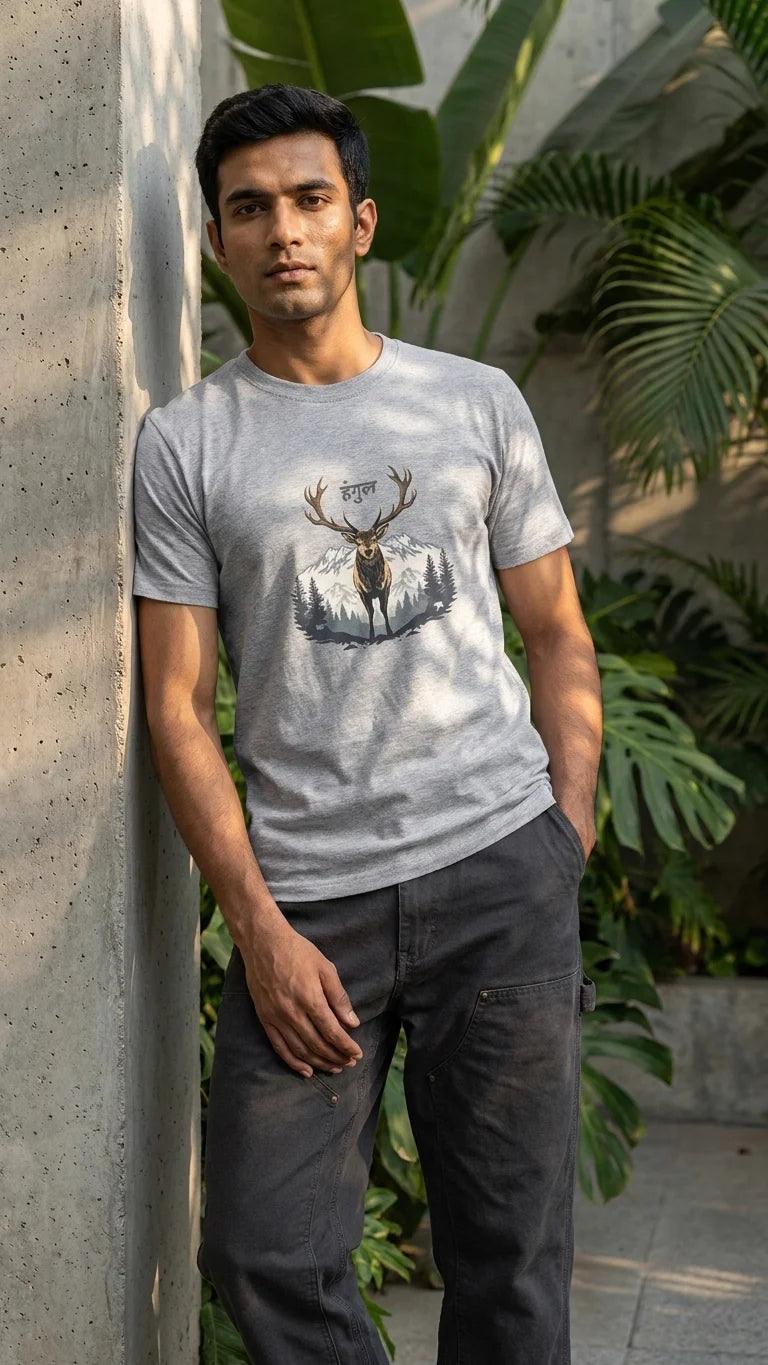 Kashmiri Hangul  Regular Fit T-Shirt