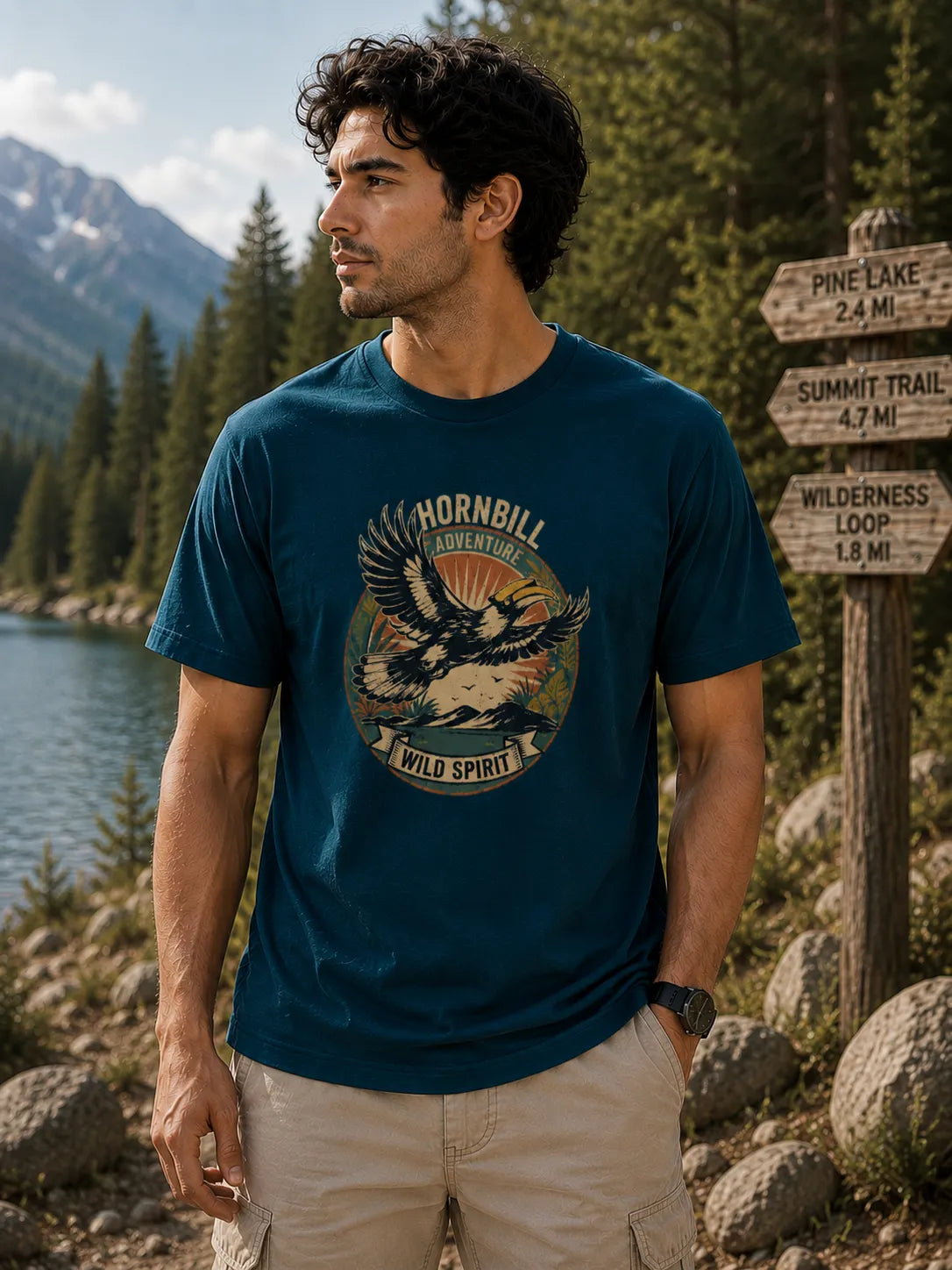 Wild Spirit Hornbill Regular Fit T-Shirt