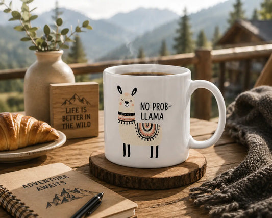 NO PROB LLAMA | PREMIUM CERAMIC MUG
