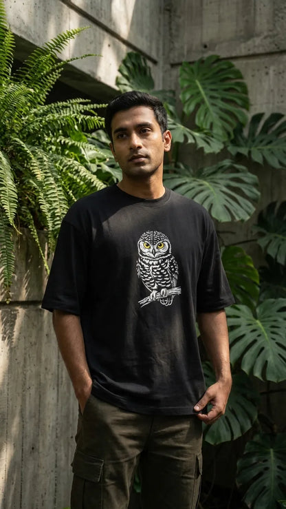 Spotted Owlet Oversized T-shirt