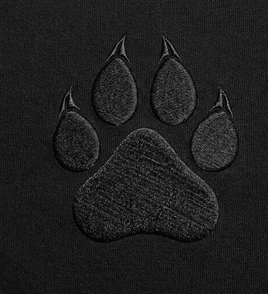 TIGER PAW  EMBROIDERY OVERSIZED T-Shirt