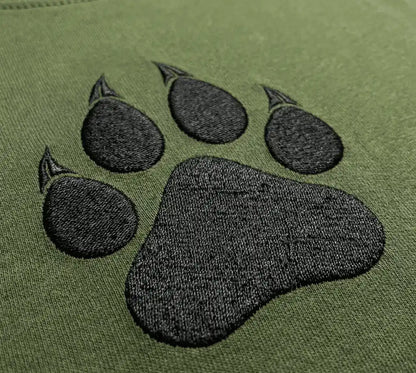TIGER PAW  EMBROIDERY OVERSIZED T-Shirt