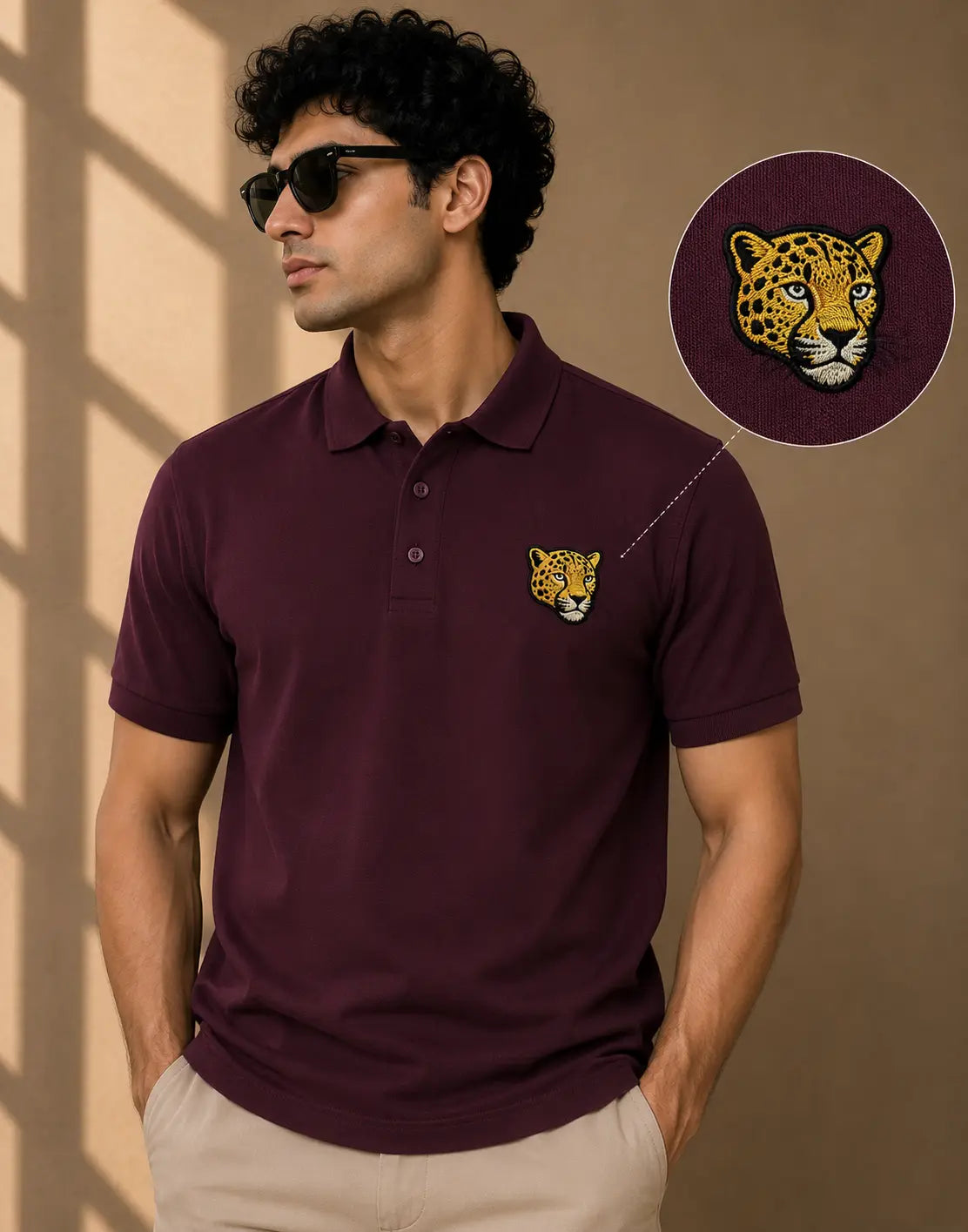 LEOPARD ELITE POLO EMBROIDERY