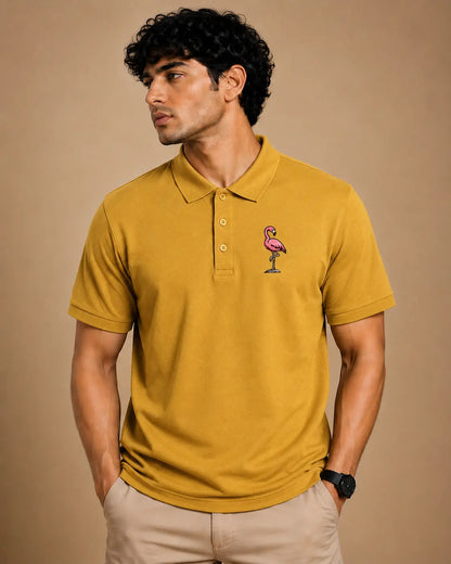 FLAMINGO ELITE POLO EMBROIDERY