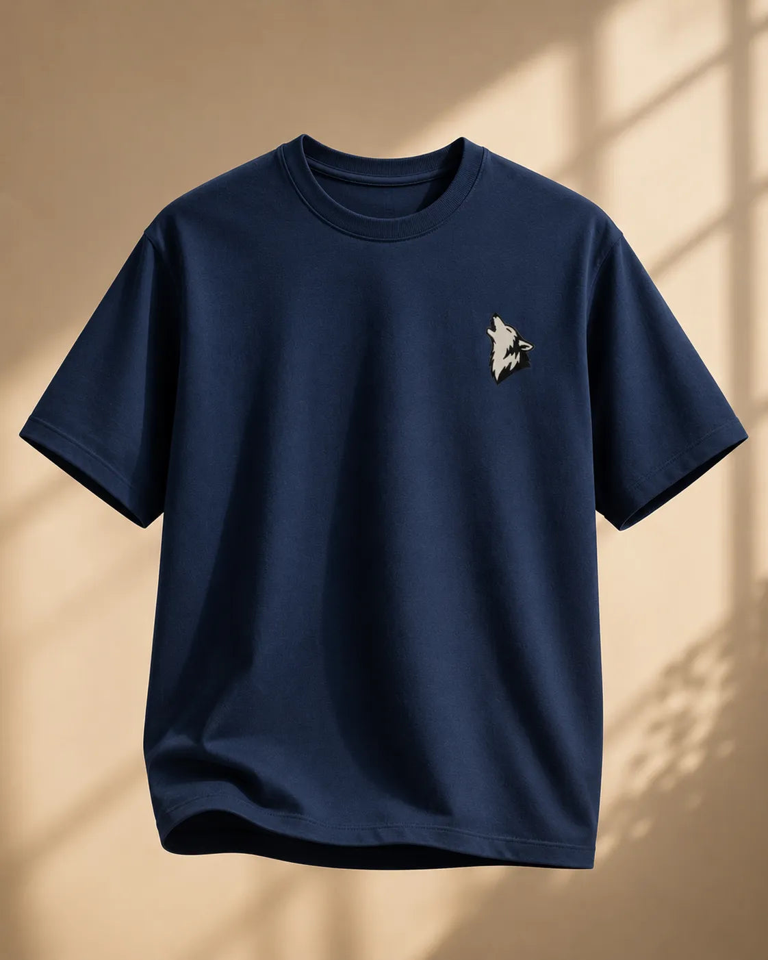 HOWLING WOLF | EMBROIDERED REGULAR FIT T-SHIRT