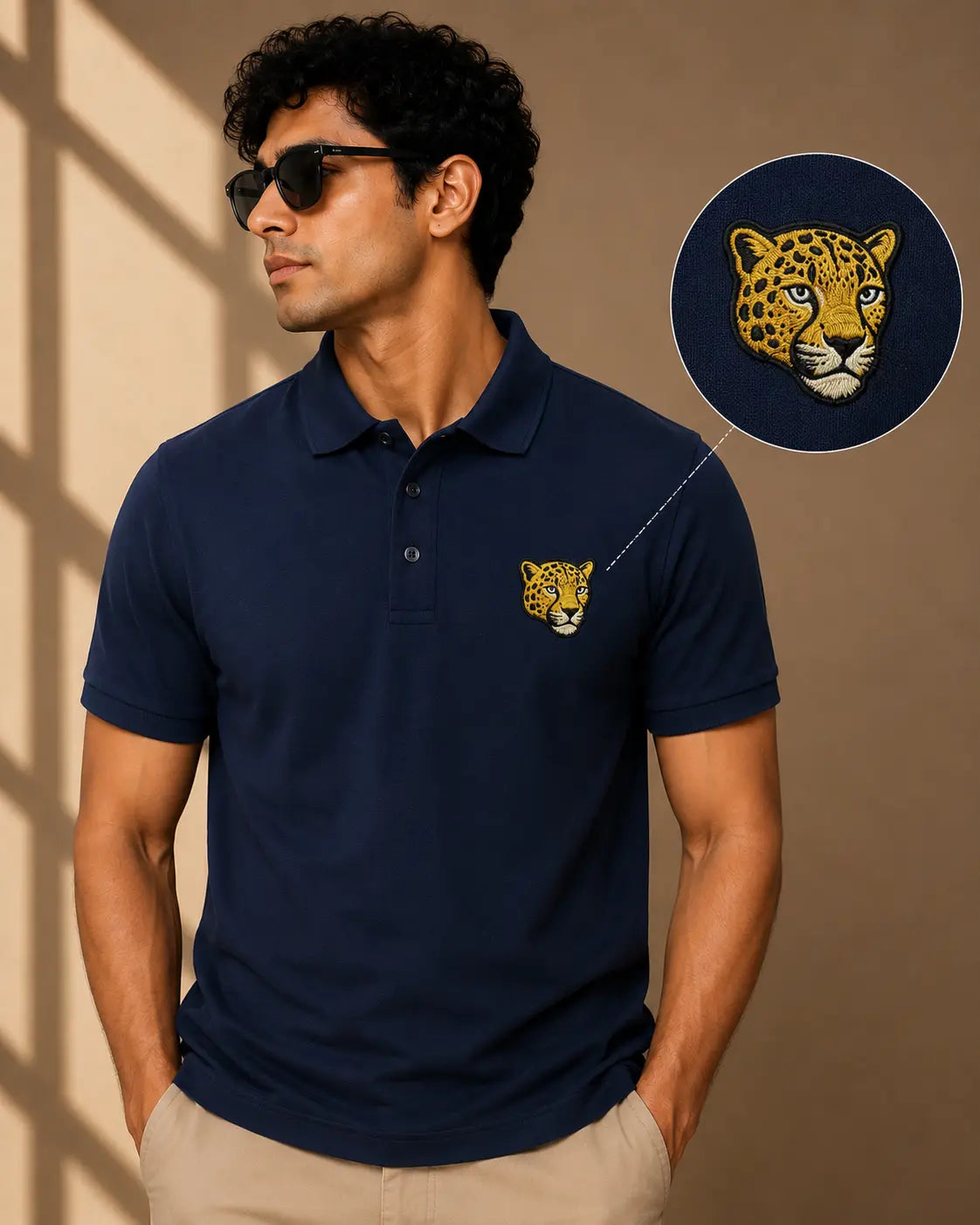 LEOPARD ELITE POLO EMBROIDERY