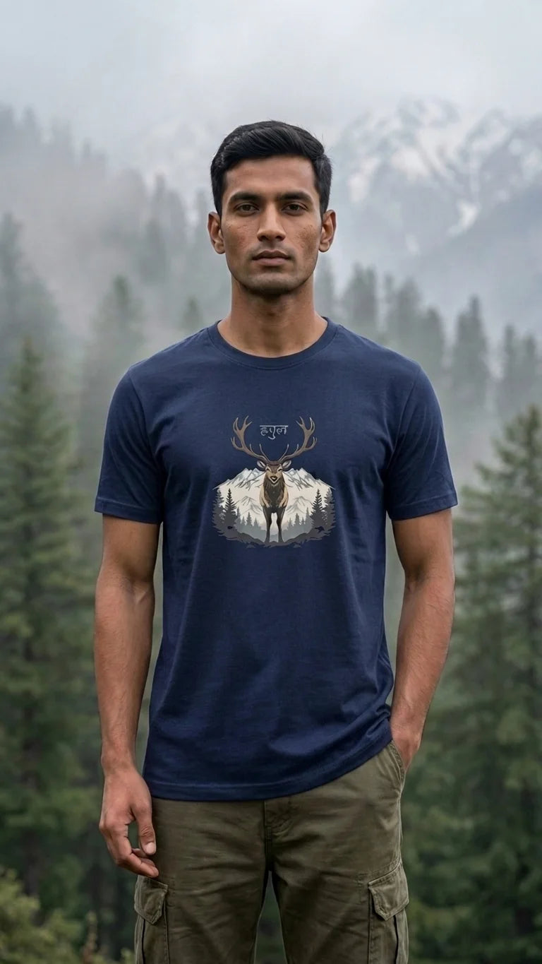Kashmiri Hangul  Regular Fit T-Shirt