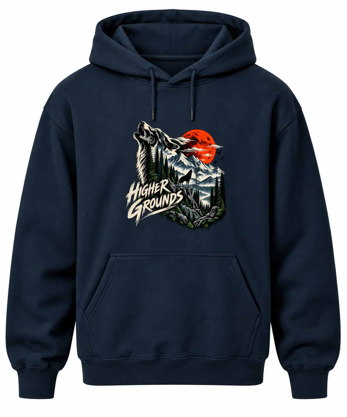 HIGHER GROUNDS WOLF | HEAVYWEIGHT UNISEX HOODIE