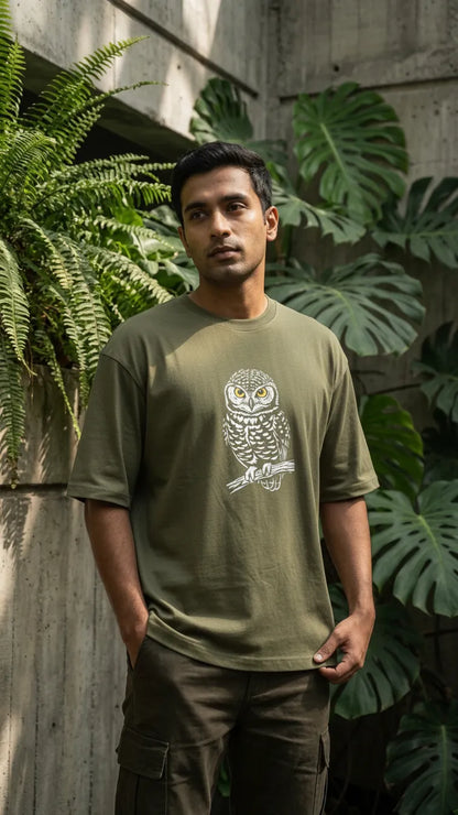 Spotted Owlet Oversized T-shirt