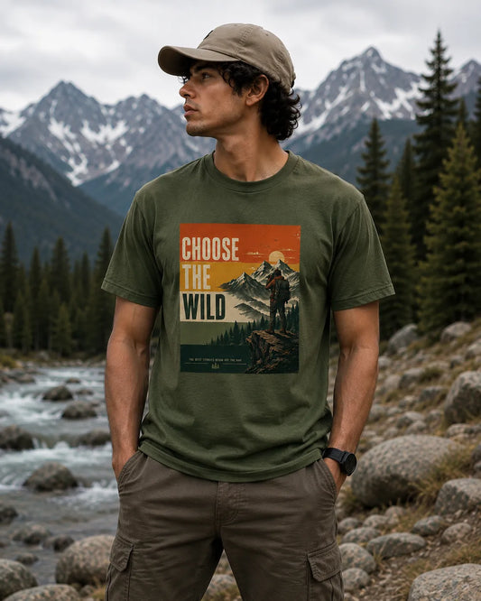 CHOOSE THE WILD  Regular Fit T-Shirt