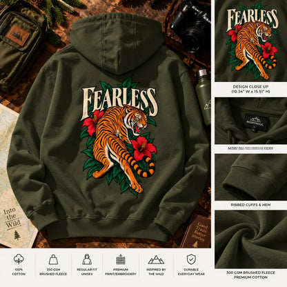 FEARLESS TIGER | HEAVYWEIGHT UNISEX HOODIE