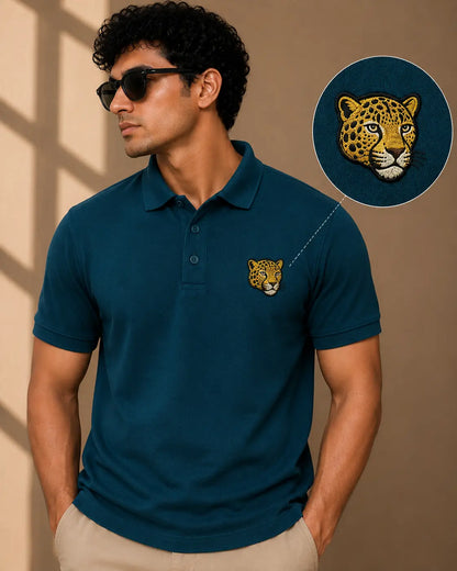LEOPARD ELITE POLO EMBROIDERY