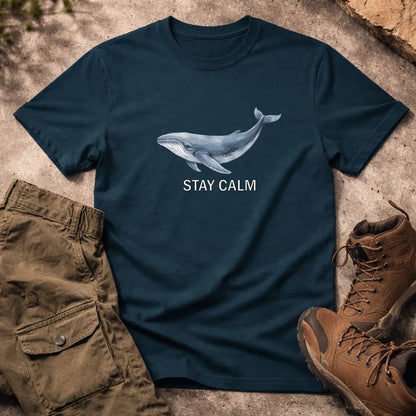 STAY CALM WHALE REGULAR FIT T-Shirt