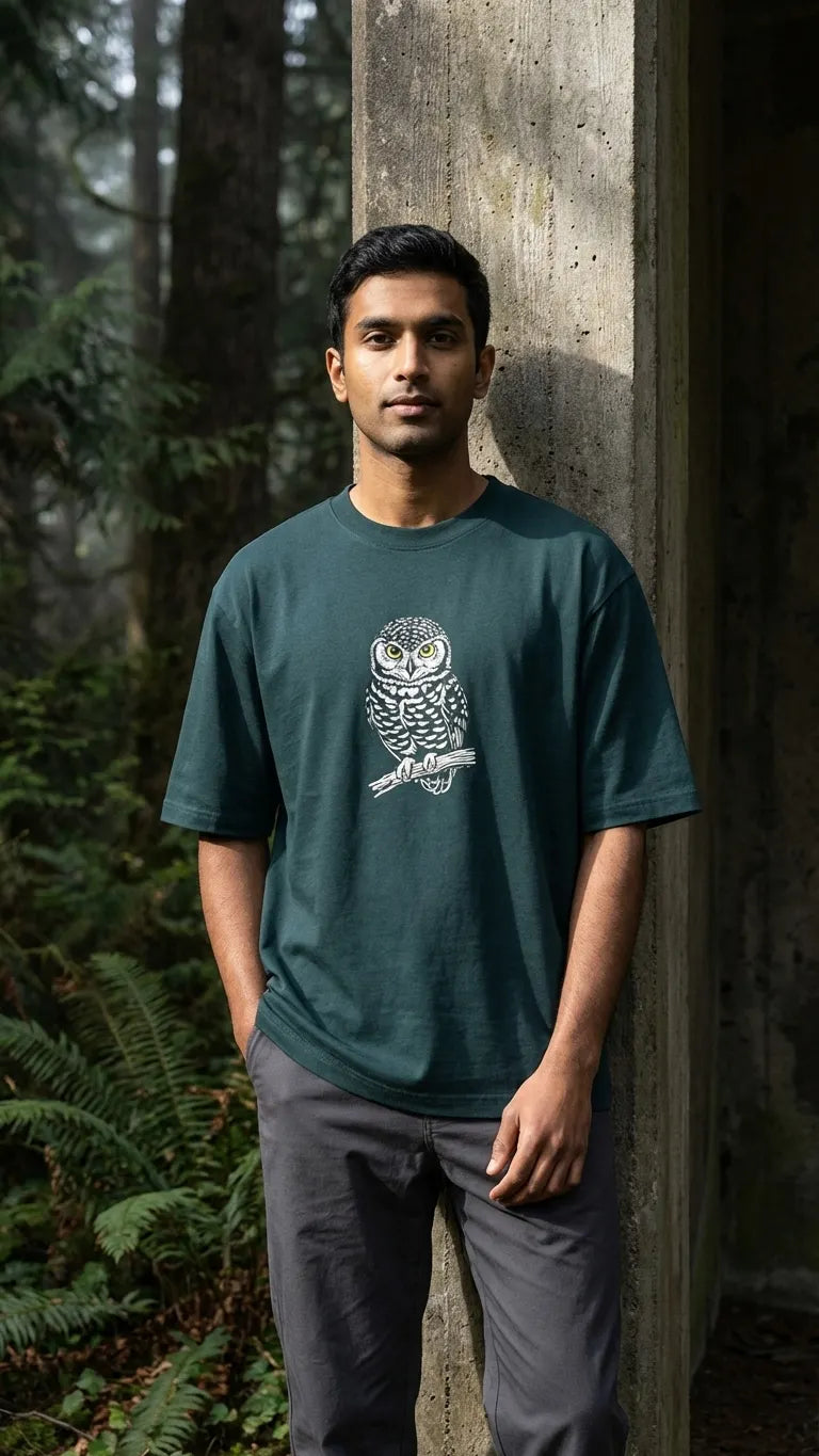Spotted Owlet Oversized T-shirt