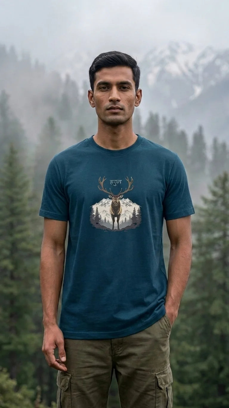 Kashmiri Hangul  Regular Fit T-Shirt