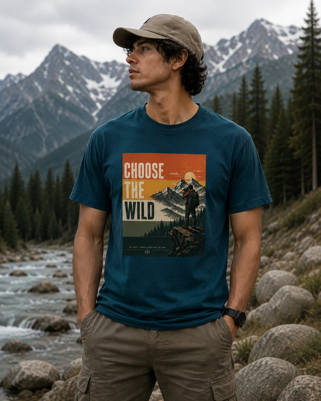CHOOSE THE WILD  Regular Fit T-Shirt