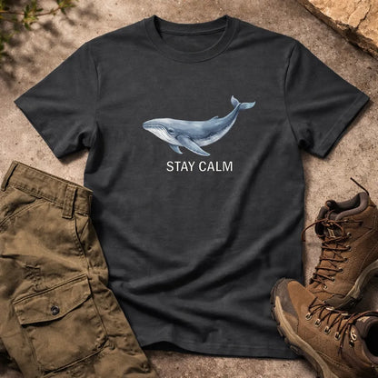 STAY CALM WHALE REGULAR FIT T-Shirt
