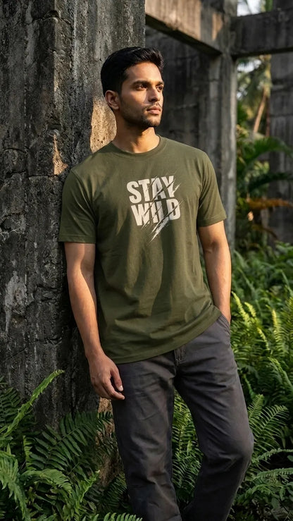 Stay Wild: Regular Fit T-Shirt