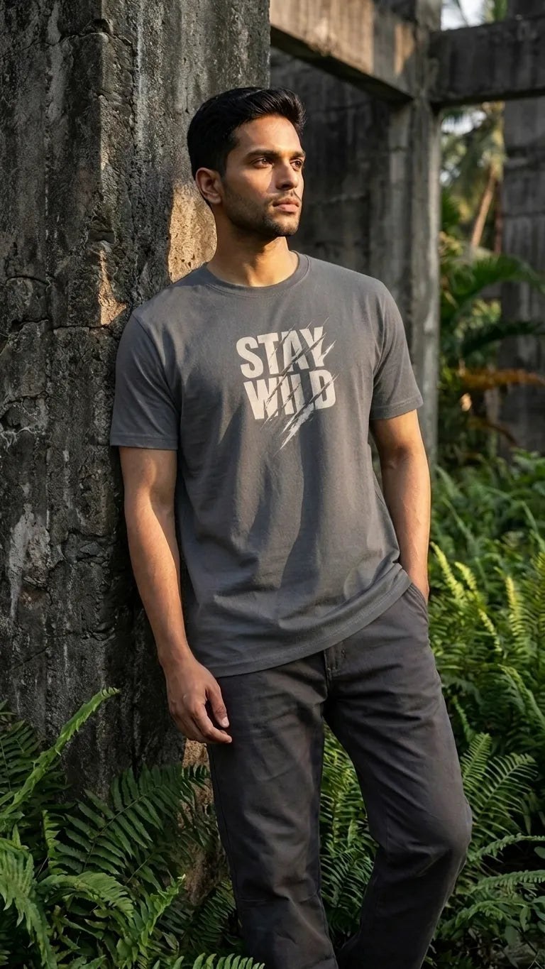 Stay Wild: Regular Fit T-Shirt