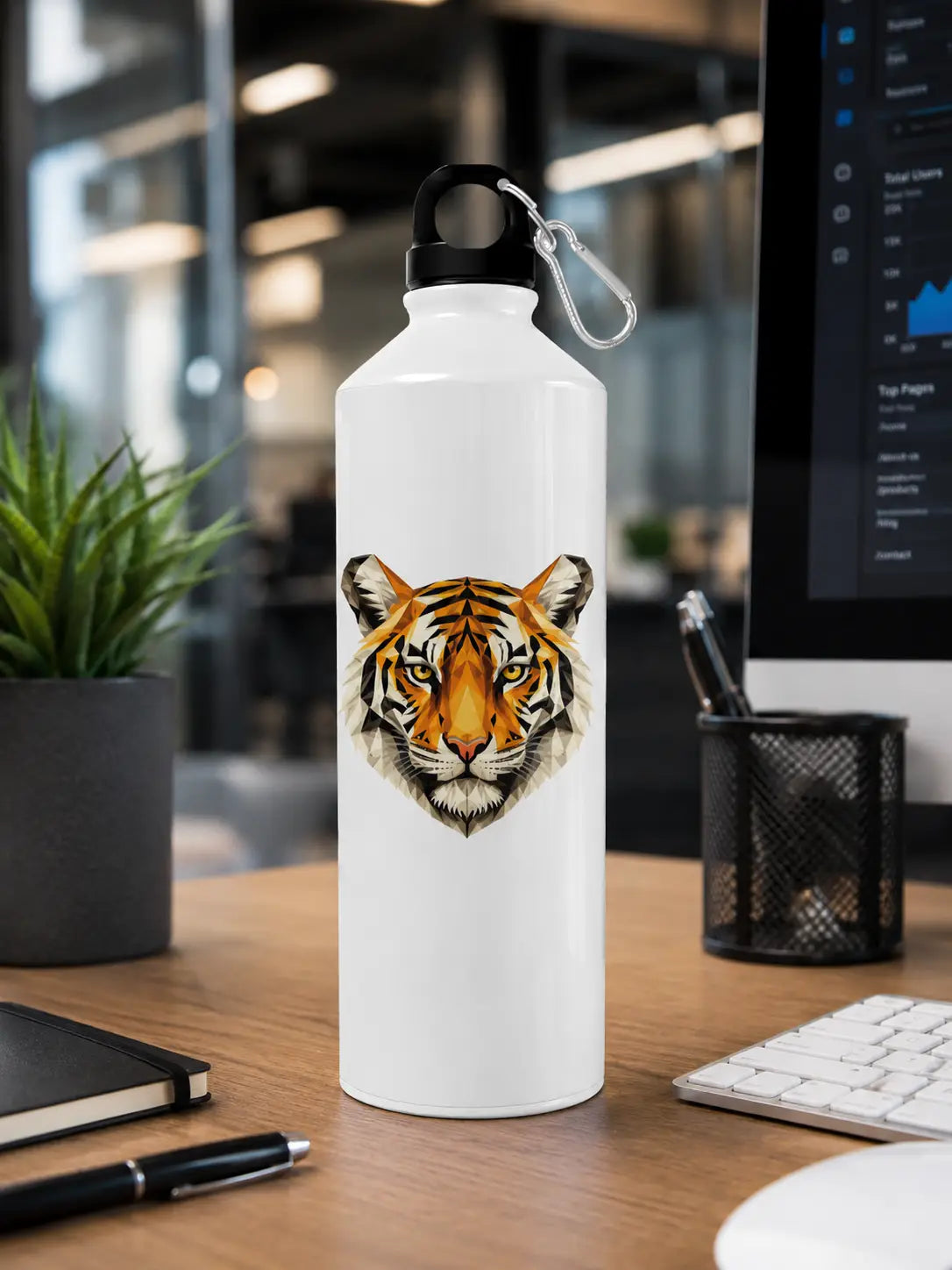 GEOMETRIC TIGER | PREMIUM ALUMINUM SIPPER BOTTLE