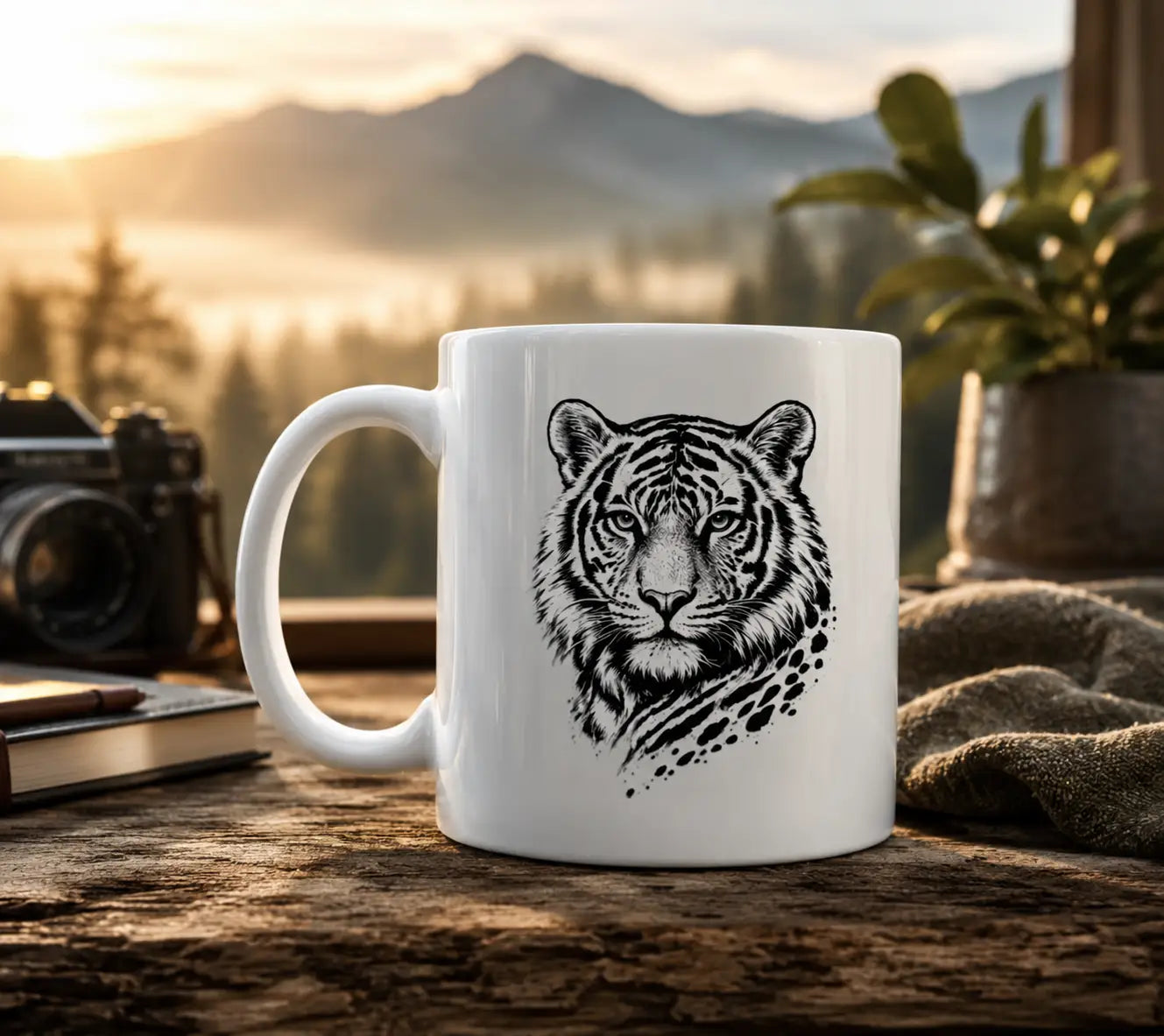 TIGER PORTRAIT-  PREMIUM CERAMIC MUG